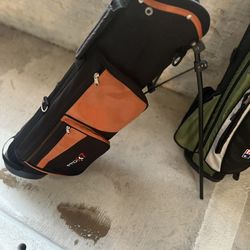 2 Junior Golf Bags Very Lightly Used 