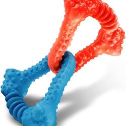 Dog Toys for Aggressive Chewers, Indestructible Dog chew Toys for Aggressive Chewers, Tough Durable Tug of War Dog Toys for Medium Large Dogs, Made wi
