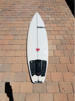 Pyzel red tiger surfboard Shortboard 5’9