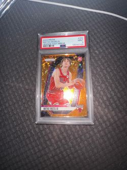 2024 Prizm Matas Buzelis Orange Fast Break RC PSA 9