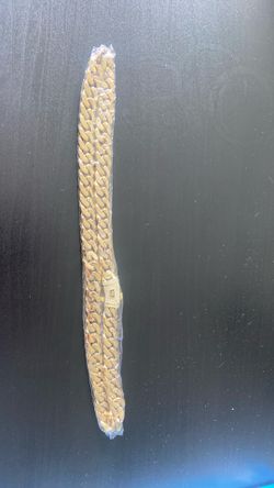 14KT Yellow Gold Plated Sterling Silver 20-inch 4.8MM Cuban Link Chain