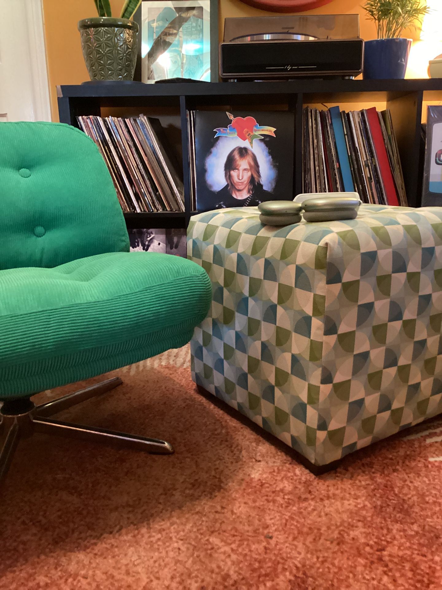 Upholstered Square Ottoman 