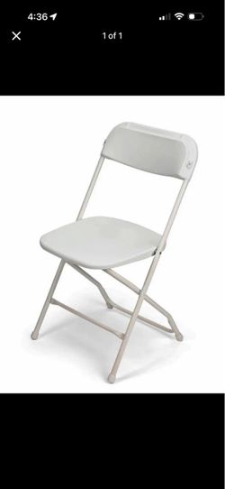 White folding chairs r,e,n,t