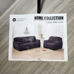 Black Sofa Cover 