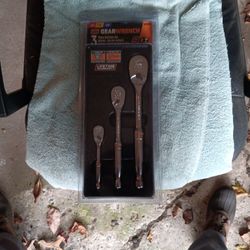 Gearwrench 3 PC. Ratchet Set. . Sku # 81206T. . 1/4, 3/8,1/2  Inch