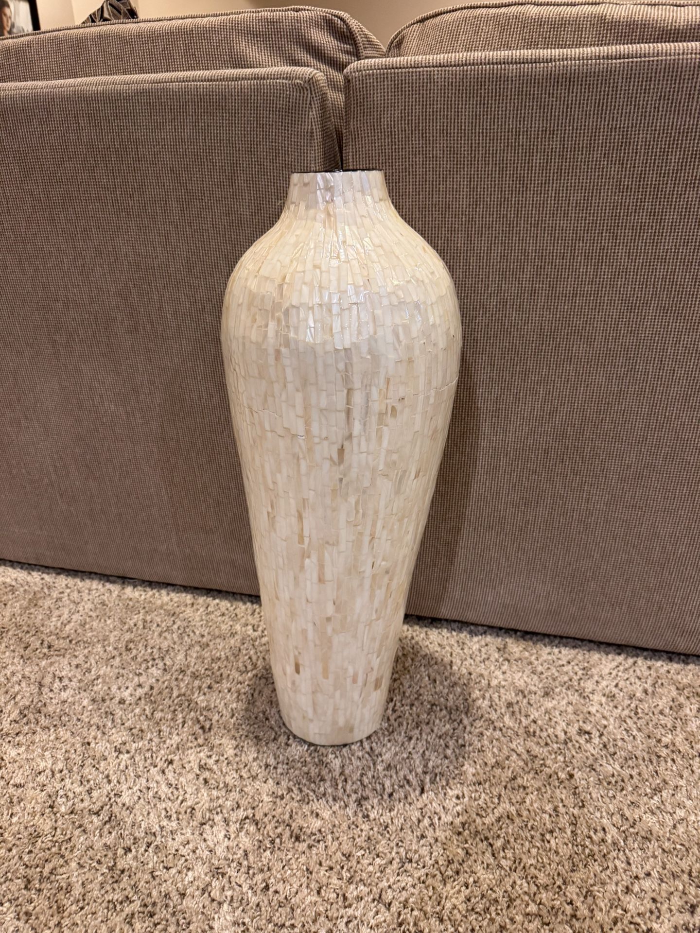 Mother Of Peral Vase 26”