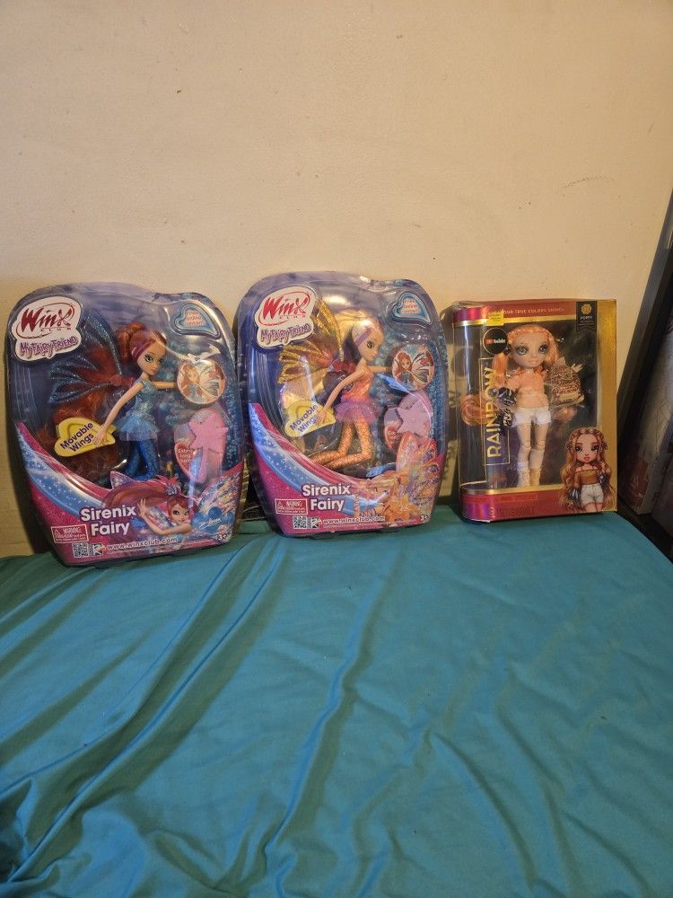 IHAVE Too winx Club Dolls For Ten Dollars each the Other doll four five dollars