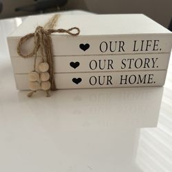 Wood Books Decoration