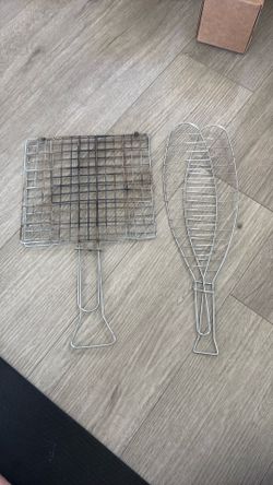 🍖 Grill Basket Set – Locking BBQ Grilling Baskets