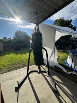 Boxing stand with bag