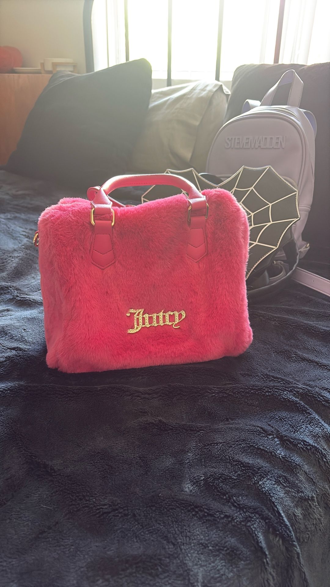 Pink Furry Juice Couture Bag