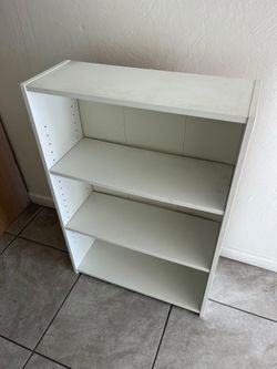 White shelf