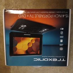 Trexonic 15.4 INCH PORTABLE TV+DVD