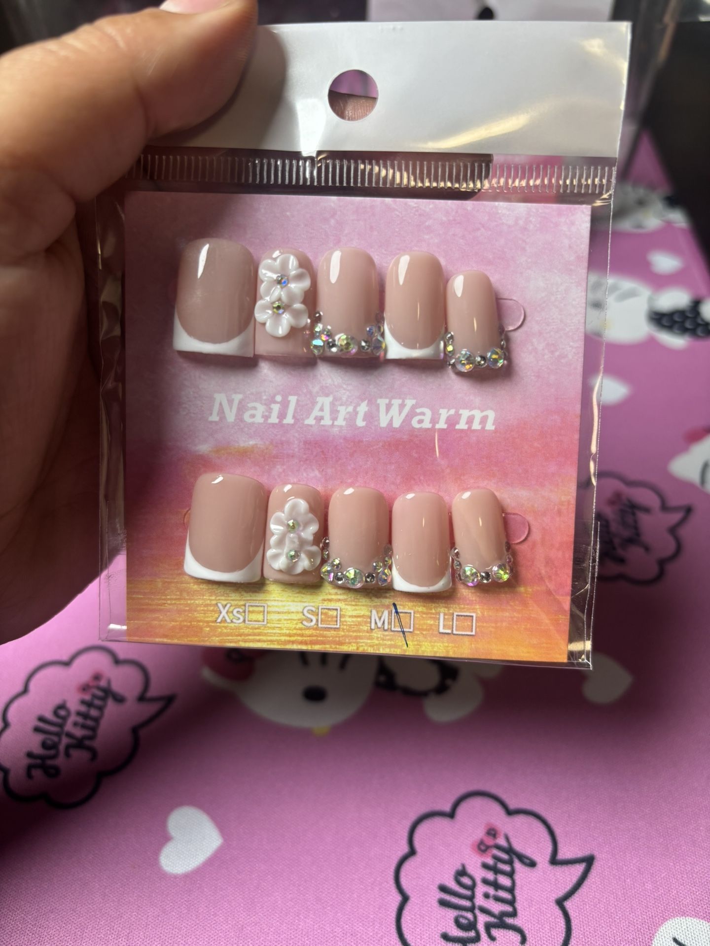 Short Square Press Ons