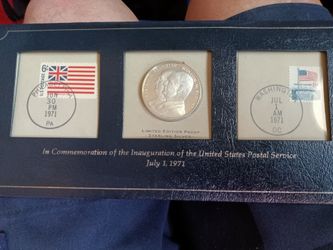 In commemoration of the inauguration of the United States postal service proof