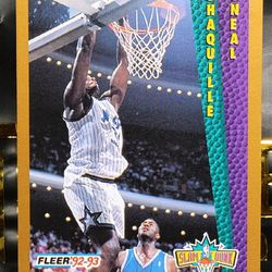 Shaquille O'Neal Rookie 92-93 Slam Dunk Card #298 Mint Gradable Condition 