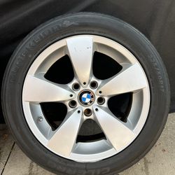 E60 BMW 530i FACTORY OEM RIMS AND TIRES CONTINENTAL DWS ALL SEASON SIZE 50R17  **REPOST**NOT SOLD