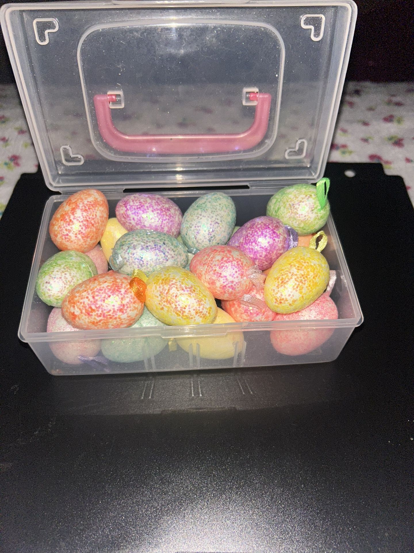 Colorful Foam Eggs With Storage Container