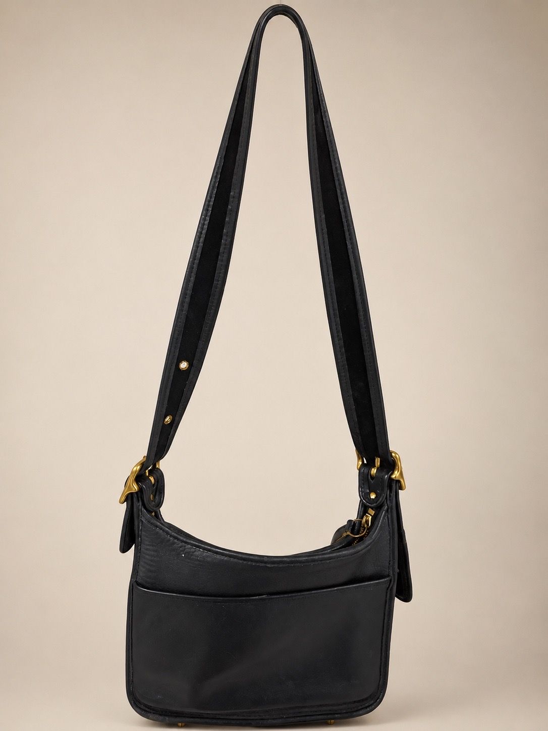 Vintage Coach Legacy Zip 9965 Black Leather Shoulder Bag Crossbody Purse