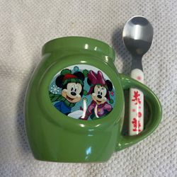 Mickey Minnie Mug And Spoon