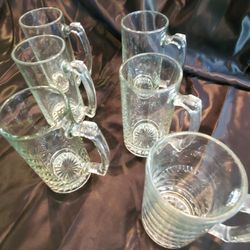 Extra Large BEER 🍺  MUGS Set Of 6 Freezable BEER STEINS! ☆😊Check my Profile page for LOTS of great items😇☆  