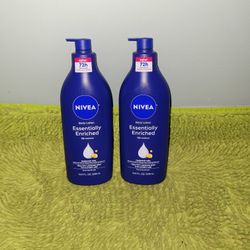 2 Nivea Body Lotion 16.9oz Essentially Enriched
