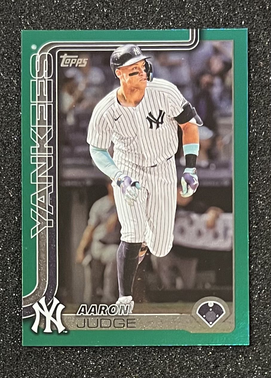 Aaron Judge 2025 Topps Series One Green Foil /99 SP New York Yankees