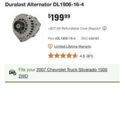 GM 4.3L Alternator 