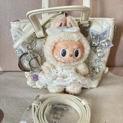 PopMart Labubu Macaroon Plush Handmade Bag
