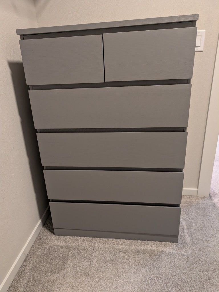 IKEA MALM Dresser Grey