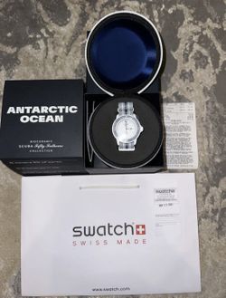 Swatch x Blancpain Fifty Fathoms Antarctic Ocean 42mm White + BAG