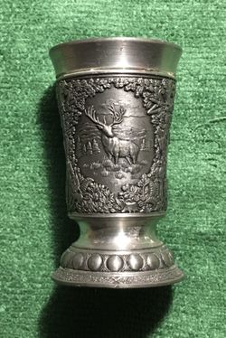 WMF ZINN PEWTER 2 OZ / HUNTERS SHOT GLASS