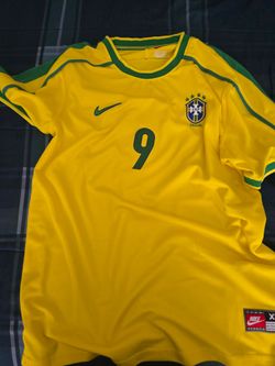 Brazil Ronaldo 98 soccer jersey