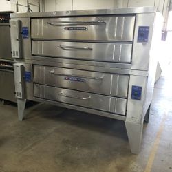 Used Bakers Pride Y600 Double Deck Pizza Oven Natural Gas 