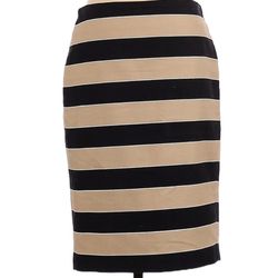 Loft Tan Stripe Skirt