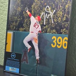 Mike Trout Signed Photo COA Certificate Auto Autograph 