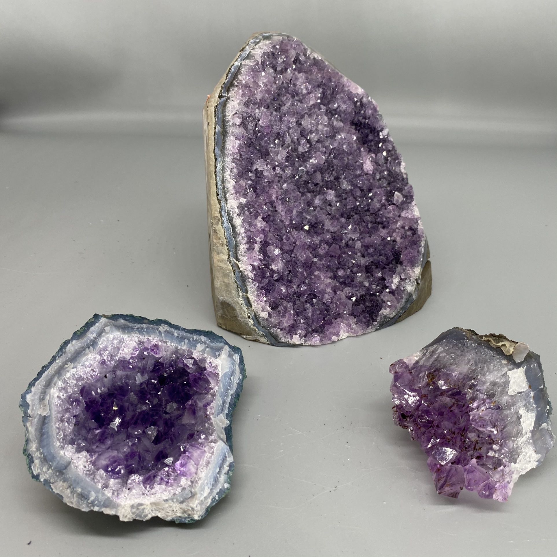 Amethyst Druzy Clusters