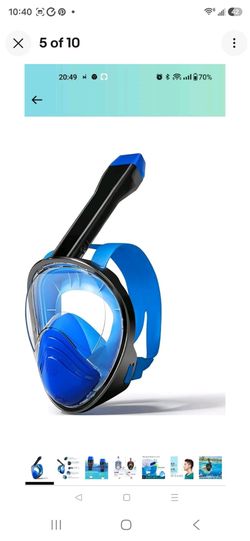 Full Face Snorkel Mask, Snorkeling Gear for Adults with Latest Dry