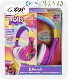 Troll Bluetooth headphones perfect Christmas gift only asking $25.00 retails $30-$60.00
