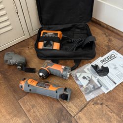 RIDGID JobMax 12 Volt Multi Head Corded Tool Bundle.