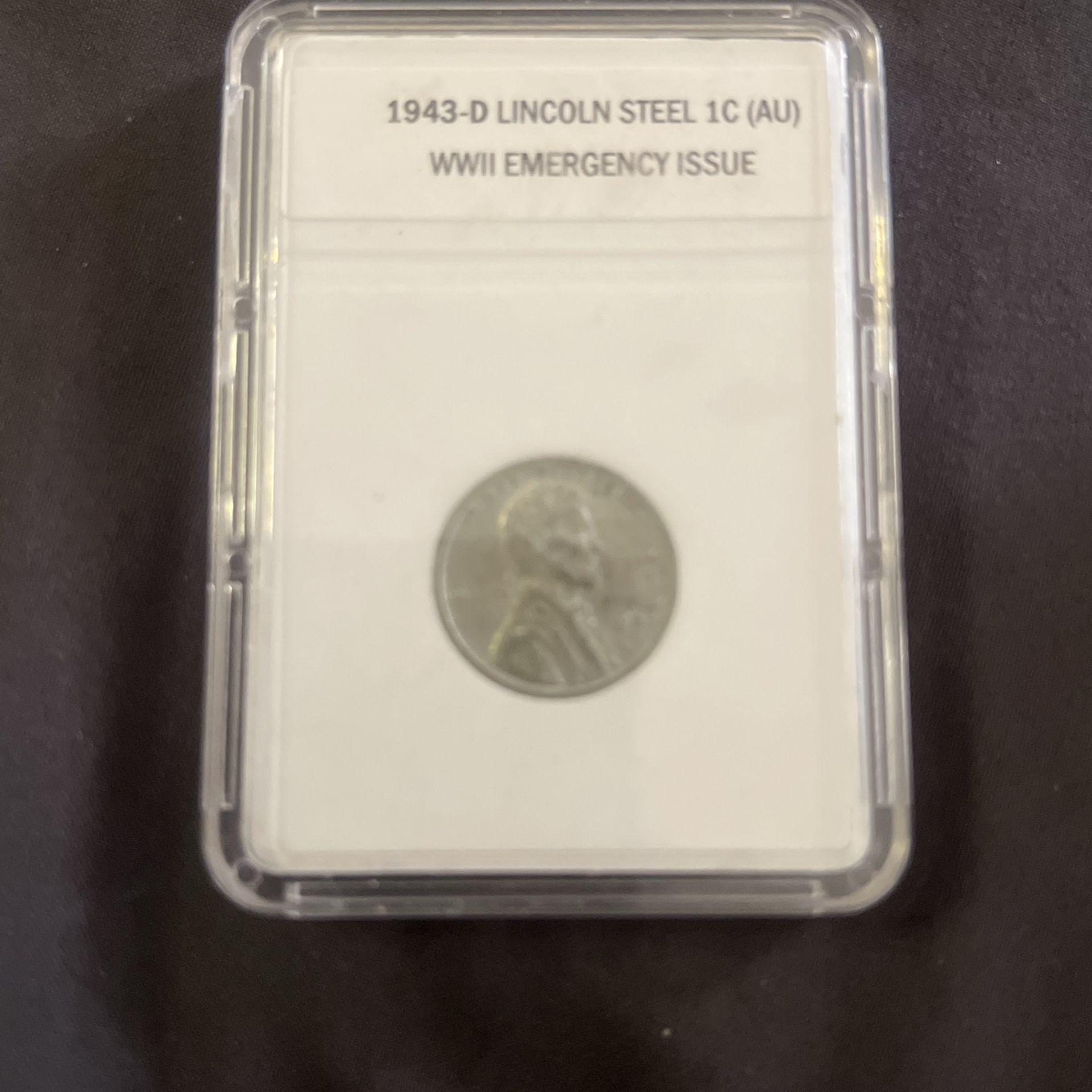 World war two emergency issue 1943 Lincoln silver penny