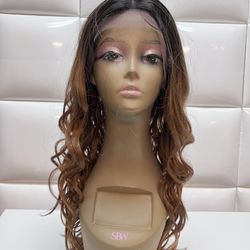 Synthetic Lace Front Wig-long Wavy Curls-new $50-peluca Larga Rizada Nueva 