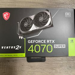 MSI RTX 4070 Super Ventus 2X OC – $680 – Like New