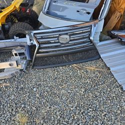 LEXUS GX460 FRONT GRILLE OEM 2014-2019 UPPER + LOWER + OUTER CHROME TRIM