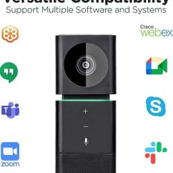 All in One Conference Room Camera System for 8 People | Noise Cancelling HD Video Conferencing System | 120° Wide Angle Webcam with Microphone 