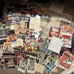 Basketball jordan bird lakers sonics trailblazers sport lot autographs stubs