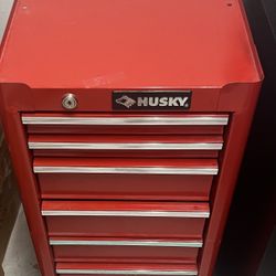 Small Red Husky Tool Box!!! With Key