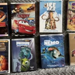Disney & Pixar Family Movie Lot – 8 Classics – Great Condition!