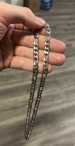 Men’s 14k White Gold Plated Chain 24inch