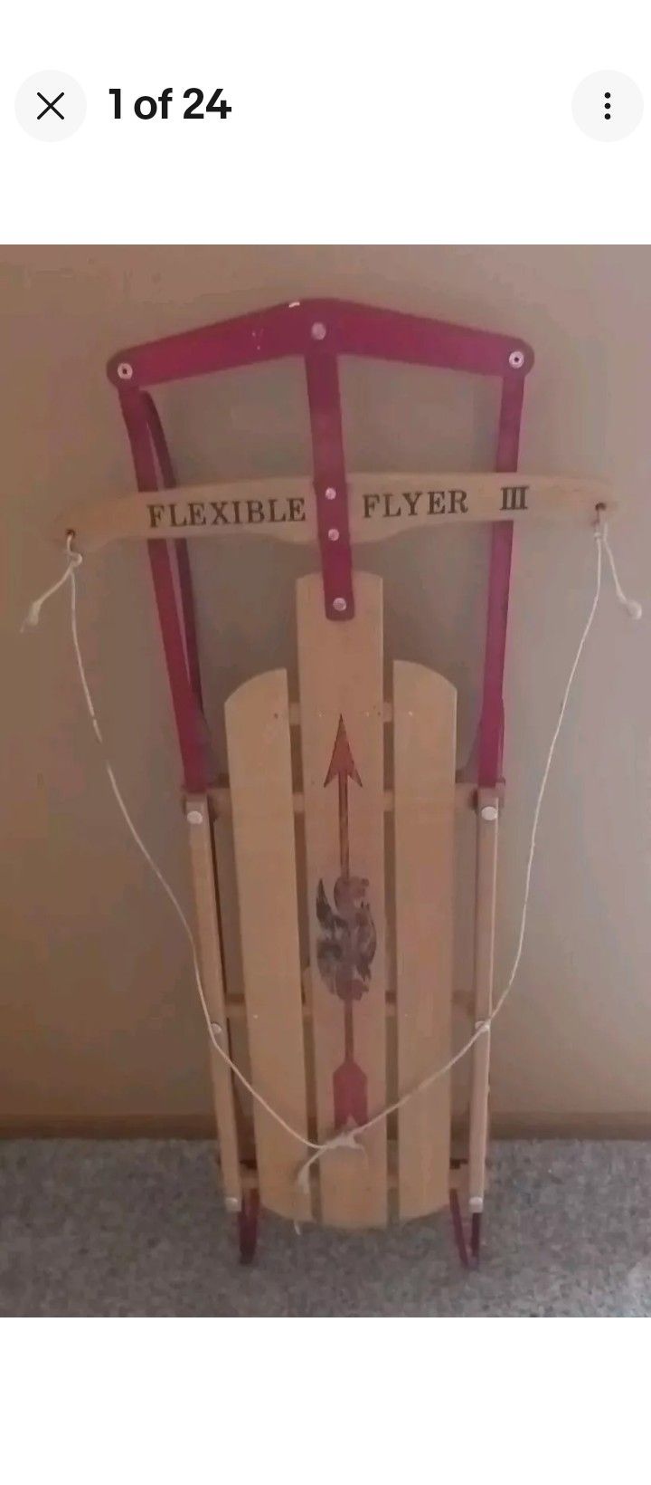 Flexible Flyer III Snow Sled $50